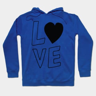 Love Heart Design Hoodie